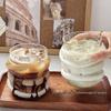 Tazza in Vetro Borosilicato Spesso, Forma Irregolare, per Caffè, Latte o Succo