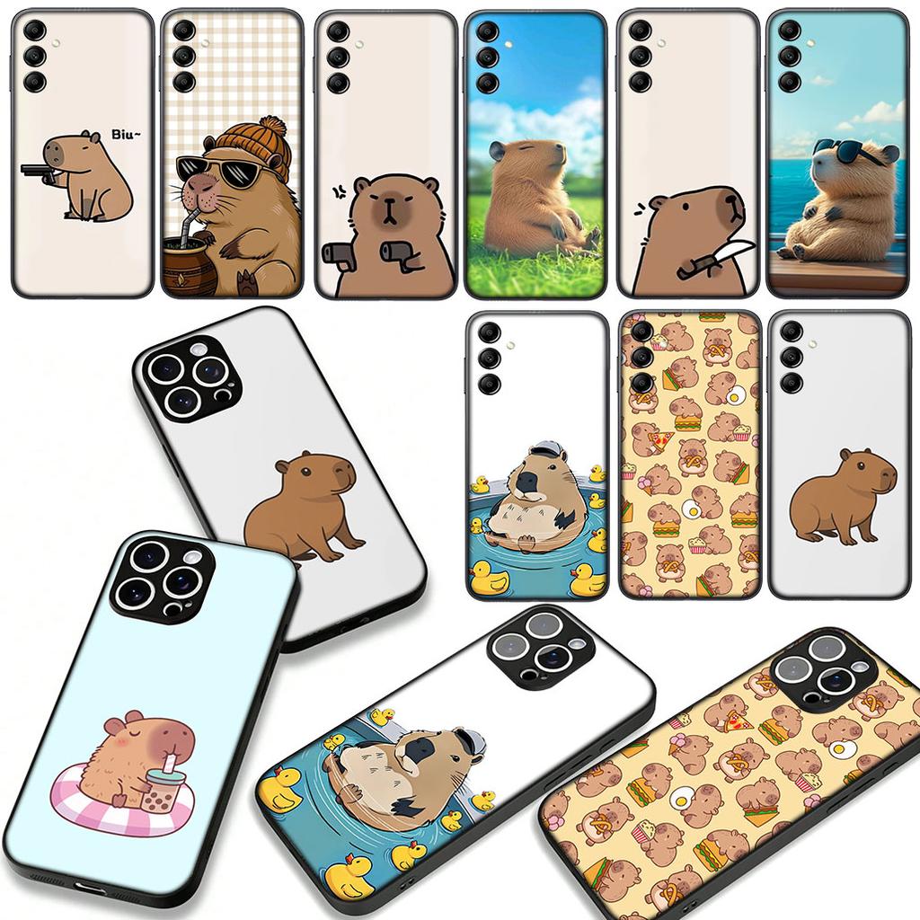 Capybaras Cover Phone Case for Xiaomi Redmi Note 14 12 13 ProPlus A3 Pro Plus 12C 13C 14C 5G