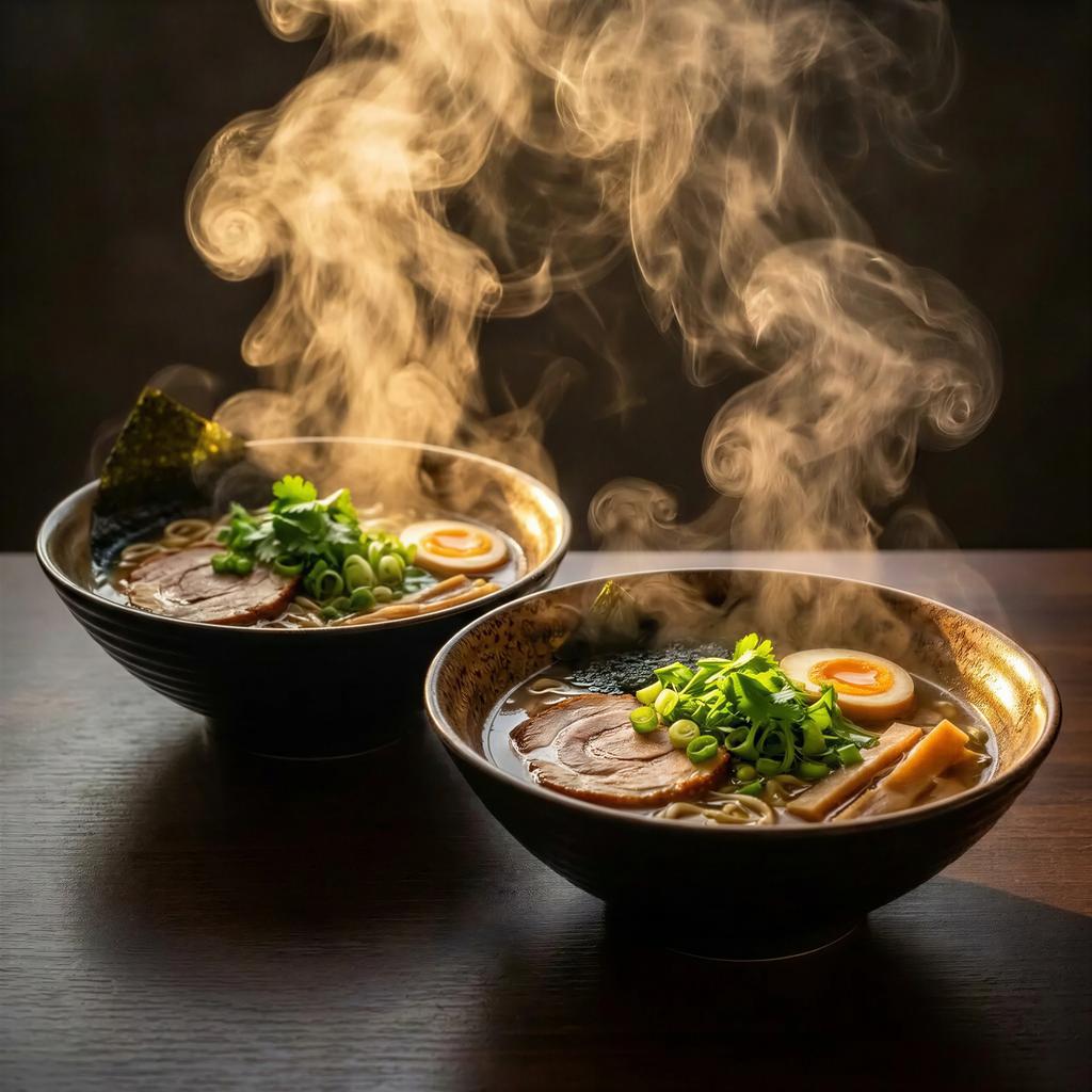 BOWL DEEP DINNER PLATE SET OF 2 pcs 1L FOR RAMEN NOodles Soups Ø20.7