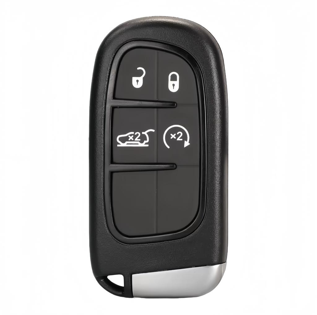 Xjmynb For Jeep Grand Cherokee Dodge Ram 1500 Journey Dart Challenger Durango 2/3/4/5 Buttons Remote Car Key Shell Case Fob