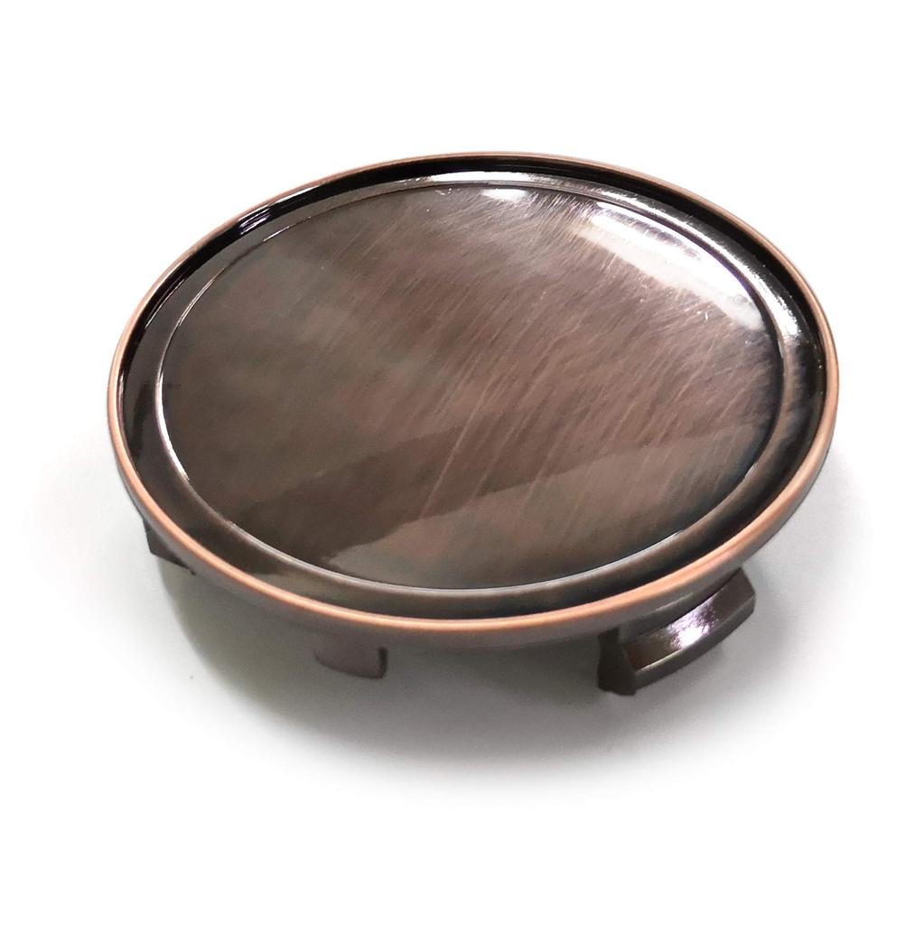 4x Red Copper Wheel Center Caps, 75mm & 69mm, Wheel Covers & Center Covers