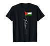 100% Cotton 2024 Palestinian Flag Printed Name T-Shirt Men'S Pse T-Shirt Street Hip Hop Clothing Casual Fashion T Shirt Top