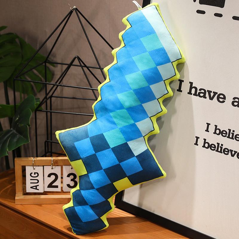 Plush Minecraft Sword Toy Cartoon Stuffed Doll Game Peripheral Decoration Gift