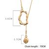 Stainless Steel Irregular Geometric Long Necklace for Women Charm Party Accessories High-quality Fashion Pendant Gifts