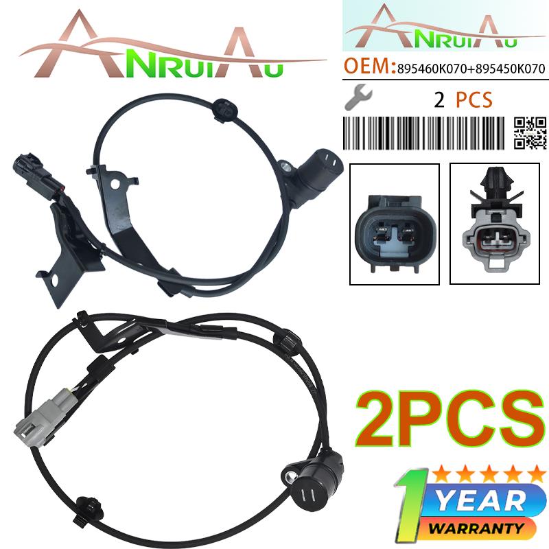 

NEW 2PCS 895450K070 ABS Speed Sensors Rear Right & Left 895460K070 For Toyota Hilux SR Crew Cab Pickup 2.7L 2010-2012