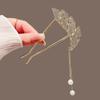 1pc Full Of Diamonds Leaves Pearls Tassels Hairpins Elegant Hair Accessories Light Luxury Banquet Accessories Eye-catching