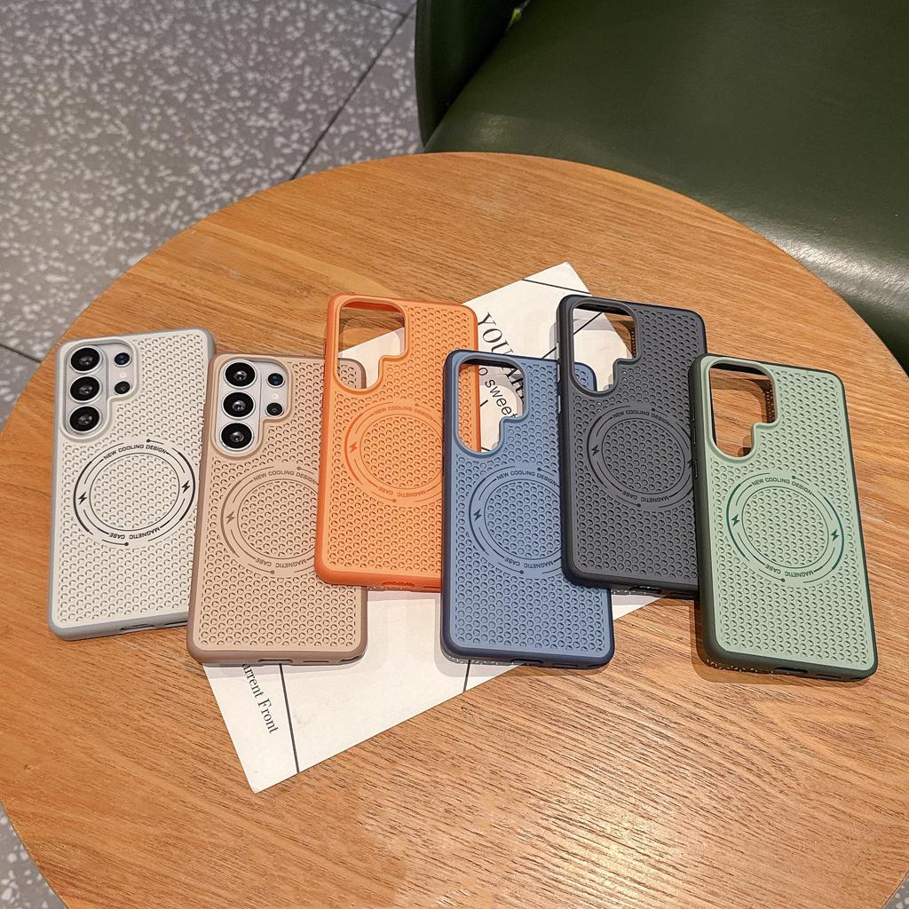 Magnetic Honeycomb Heat Dissipation Phone Case for Samsung 26ULTRA – Drop-proof, Trendy Fit for S26/25/S24