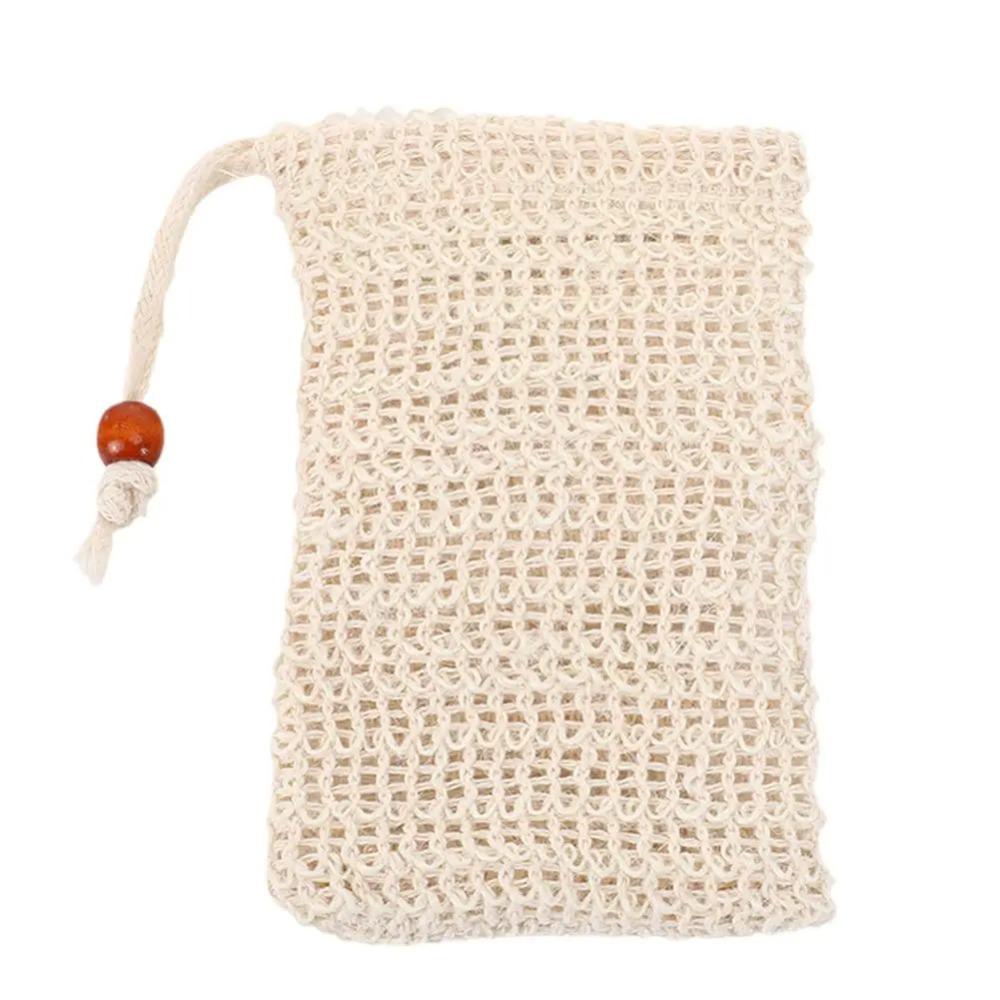 5Pcs Natural Cotton Linen Foaming Soap Bag Saver Net Mesh Massage Exfoliator Pouch Bathing Bubble Maker Body Cleaning Tool 1PC