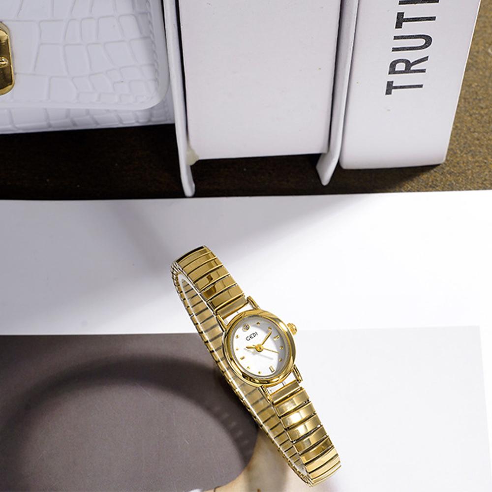 GEDI Oval Small Watch Women Gifts Quartz Ladies Watches Luxury Niche Women's Wristwatches Fashion Casual Simple Watches