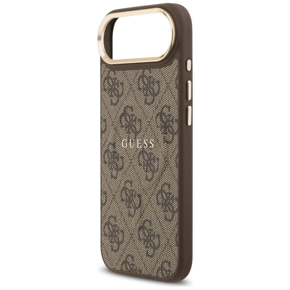 Coque Guess 4G PU Logo Classique MagSafe pour iPhone Air Marron