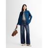 JZ Anna Co. Women's Retro Washed Straight Leg Denim Jeans