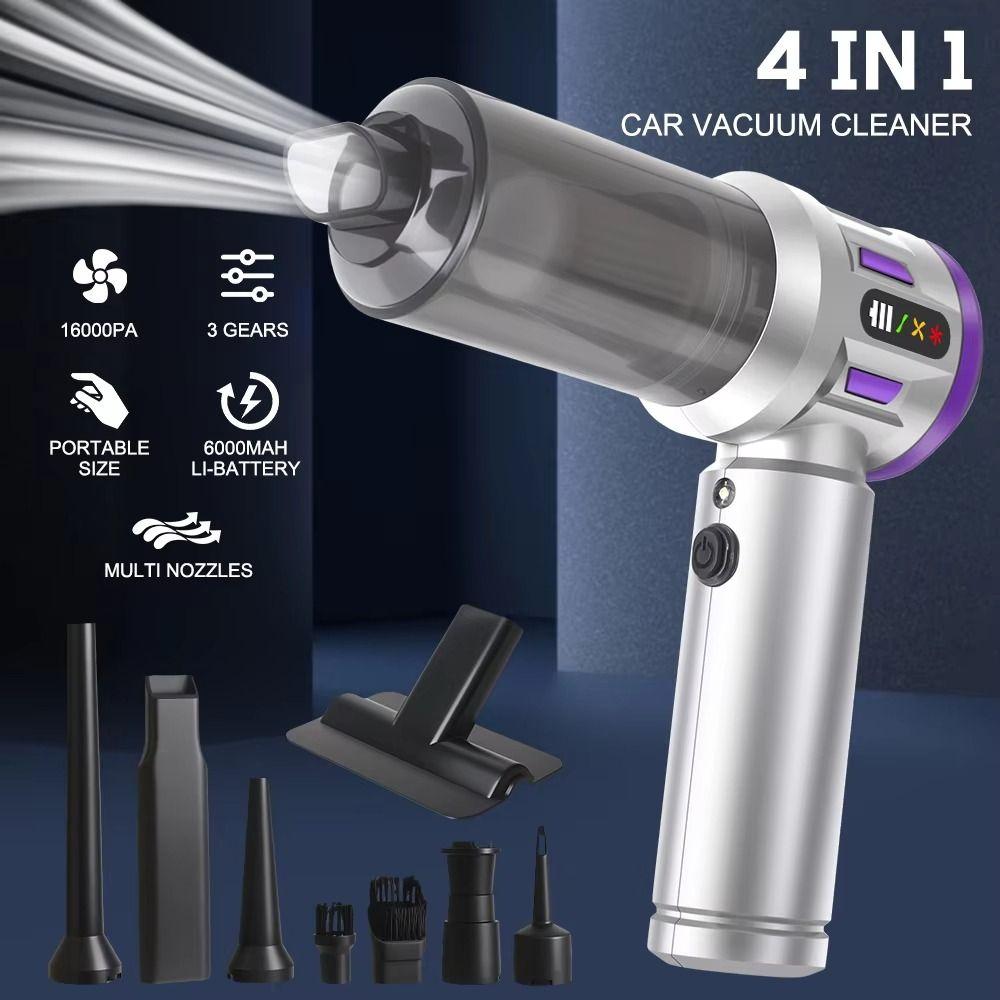 Type-C Rechargeable Vacuum Cleaner High Power Handheld Vacuum Cleaner Car Vacuum  Desktop Cleaning