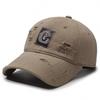 Ripped Patch Soft Top Big Brim Baseball Cap Fashion Casual Shade Cap Men And Women