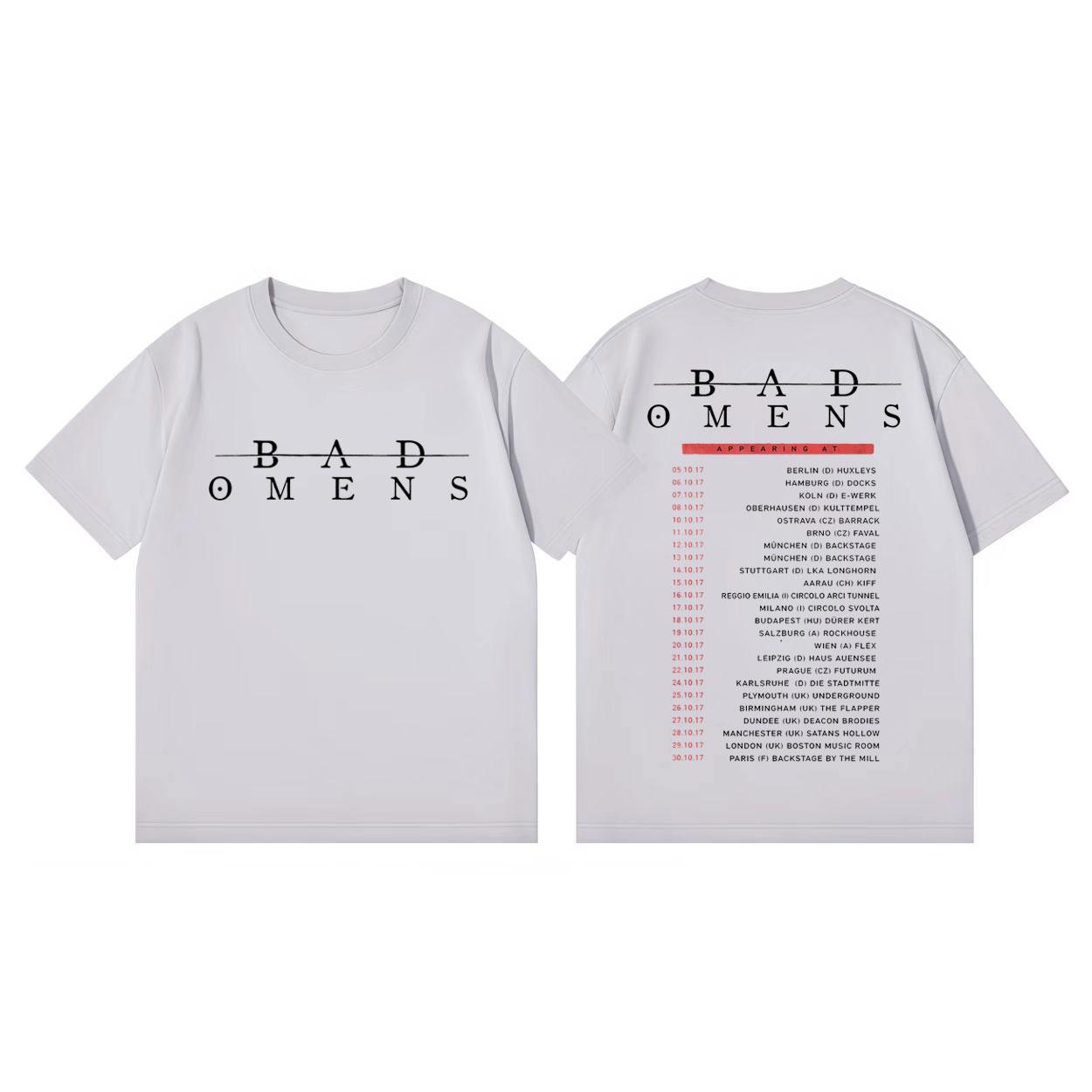 

2026 Rock Band Bad OUnisexs Double Sided Print T Shirt Unisexs Clothing Women Fashion Pop Music Tshirt Summer Casual Cotton Tshirt 4XL