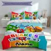 Set Biancheria da Letto con Numeri Personalizzati 3 Pezzi, Include 1 Copripiumino e 2 Federe, Arredo Camera da Letto per Tutte le Stagioni