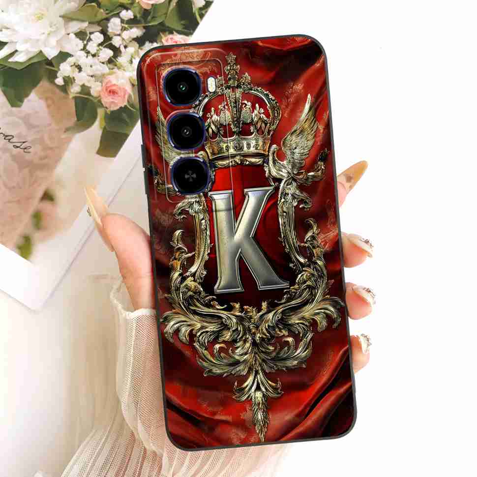 For Itel City 100 Case Crown Letter Soft Silicone Phone Back Cover For ITEL City 100 City100 4G 2025 ShockProof Case Bags  6.75"