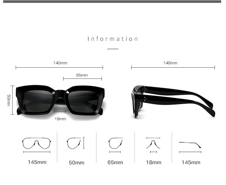 Square Sunglasses Women New Brand Design Vintage Sun Glasses for Men Unique Flat Top Eyewear Lady Shades  Lentes