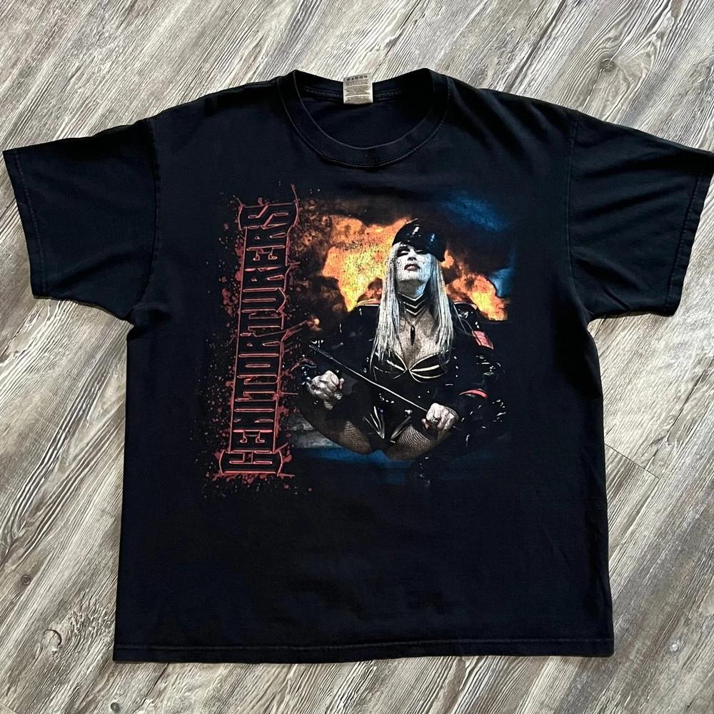 Винтажная футболка для мужчин Genitorturers - Dominatrix Concert Черная S-4XL TT136 Унисекс M