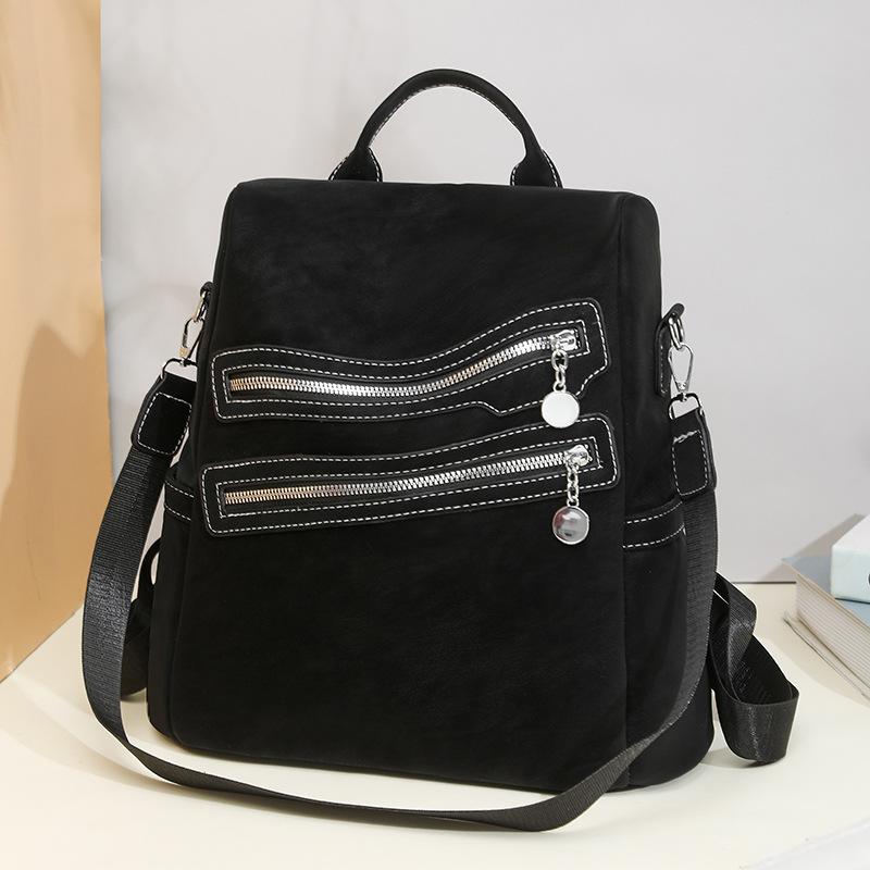 Schoolbag1011 Spring New Women's Backpack, Fashionable Versatile Large Capacity Multifunctional Backpack, Student Commuting Single Shoulder Bag