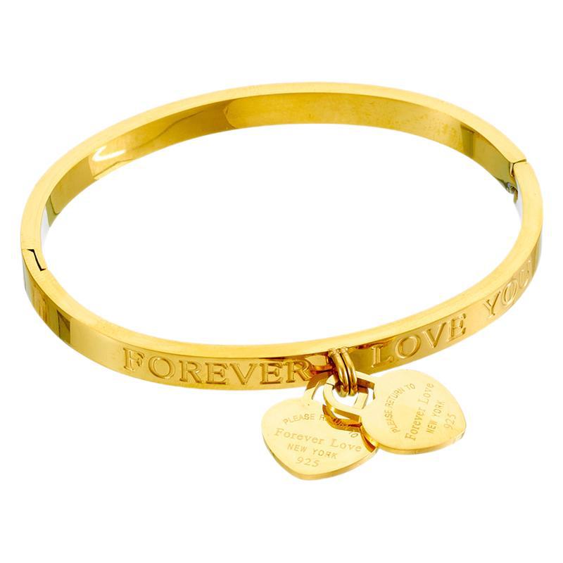 2026 Jewelry Exquisite Love Double Peach Heart Women's Bracelet Light Luxury Temperament Fashion Versatile Ins Style Niche