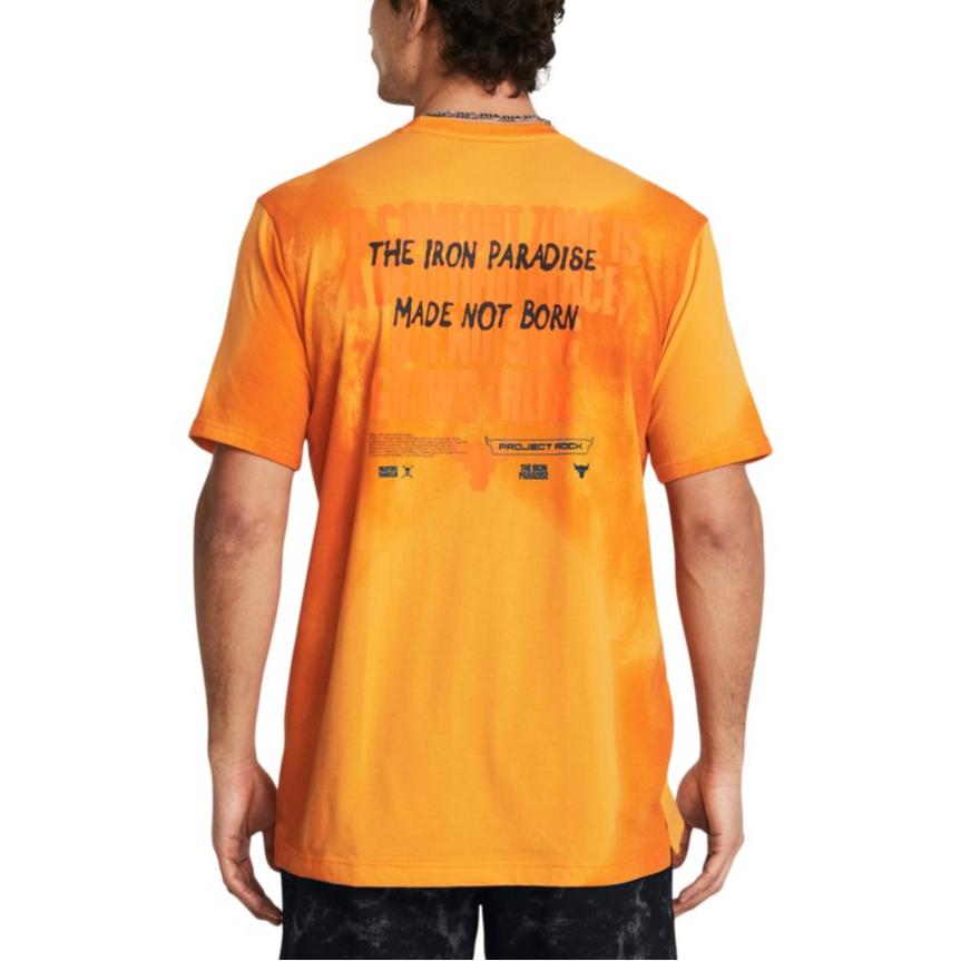 Under Armour Soft Comfortable Stretch Short Sleeve T-Shirt Men Tops Atomic-Orange 1383297-810