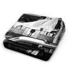 Obsession Noir Comic Style Movie Poster Super Warm Blankets Plush Throw Blanket Funny Outdoor Flannel Bedspread Sofa Bed Cover