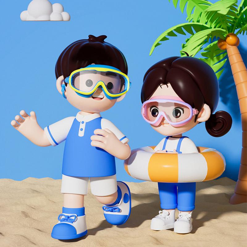 Lunettes de Natation Grande Monture Lunettes de Natation Grande Monture HD Vision Large Anti-Buée Protection UV Lunettes de Natation Pour Adultes Pas de Fuite