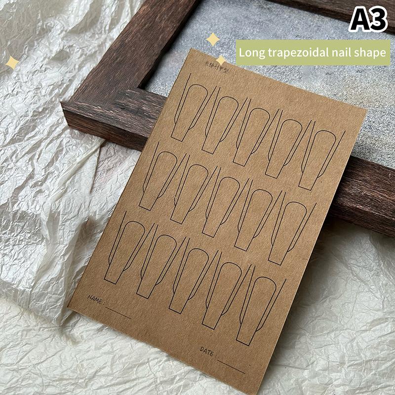 Nail Art Lines Practice Paper Drawing Template Painting Learning book Εργαλεία μανικιούρ Uv Gel Polish Οδηγός Αξεσουάρ νυχιών