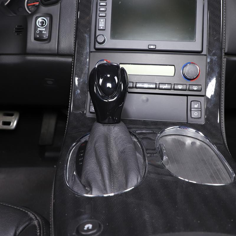 ABS Carbon Fiber For Chevrolet Corvette C6 2005-2013 Car Gear Shifter Gear Protector Head Cover Cover Car Interior Accessories
