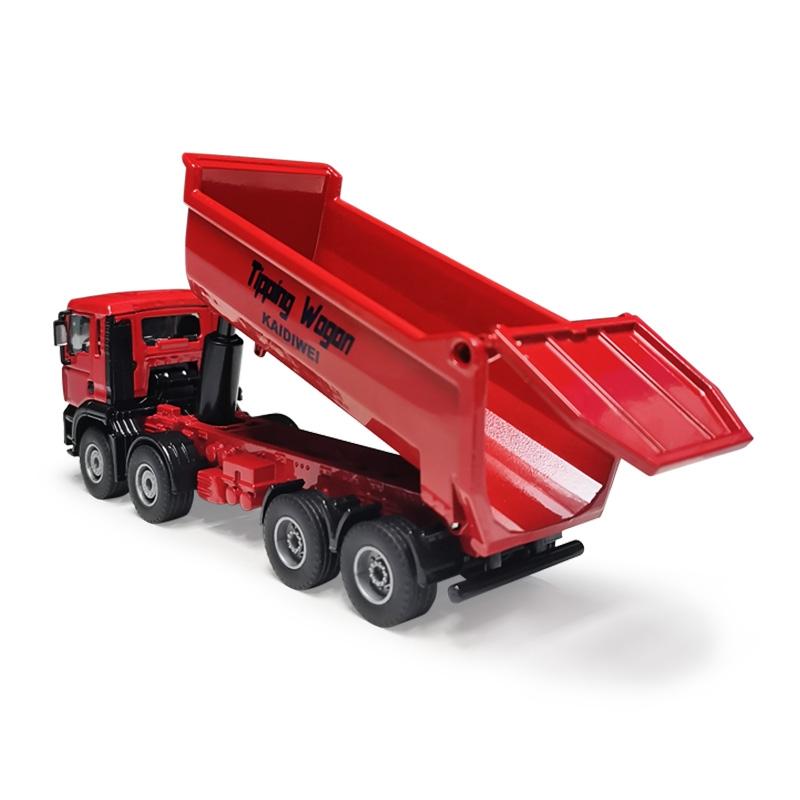 Heavy Dumper Lorry Truck 1/50 Diecast Metal Toy Engineering Car For Children Vehicle Model Miniature Collection Gift For Boys