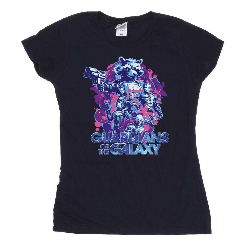 Guardians Of The Galaxy Volume 3 Womens/Ladies Action Pose Cotton T-Shirt