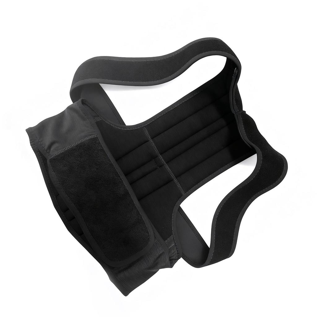Upper Back Support Brace Full Back Support Prevent Hunchback Brthable Brace Black M