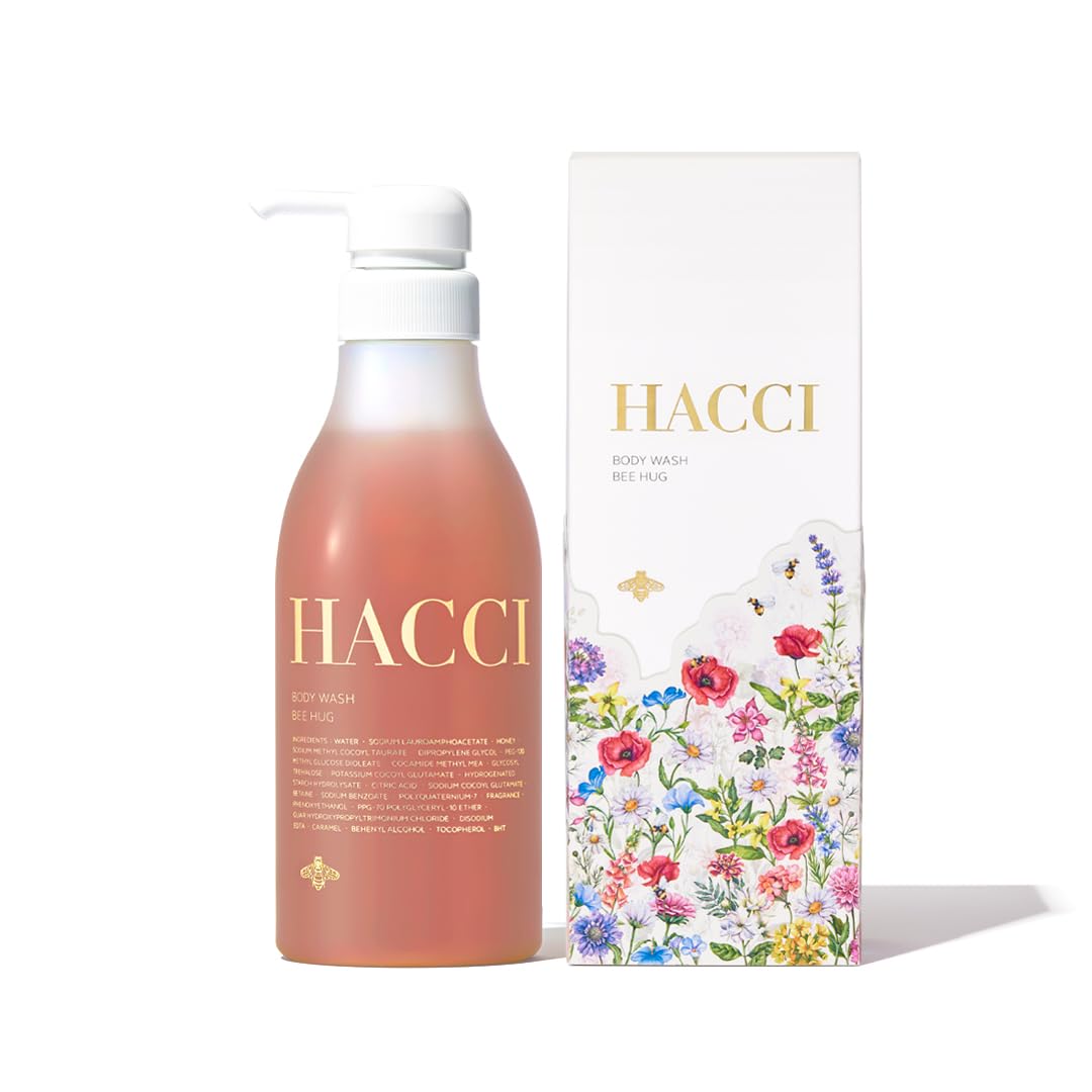 HACCI Body Wash BEE HUG (2026 Spring Limited Edition Packaging) Comes with a gift bag, perfect for gifting.
