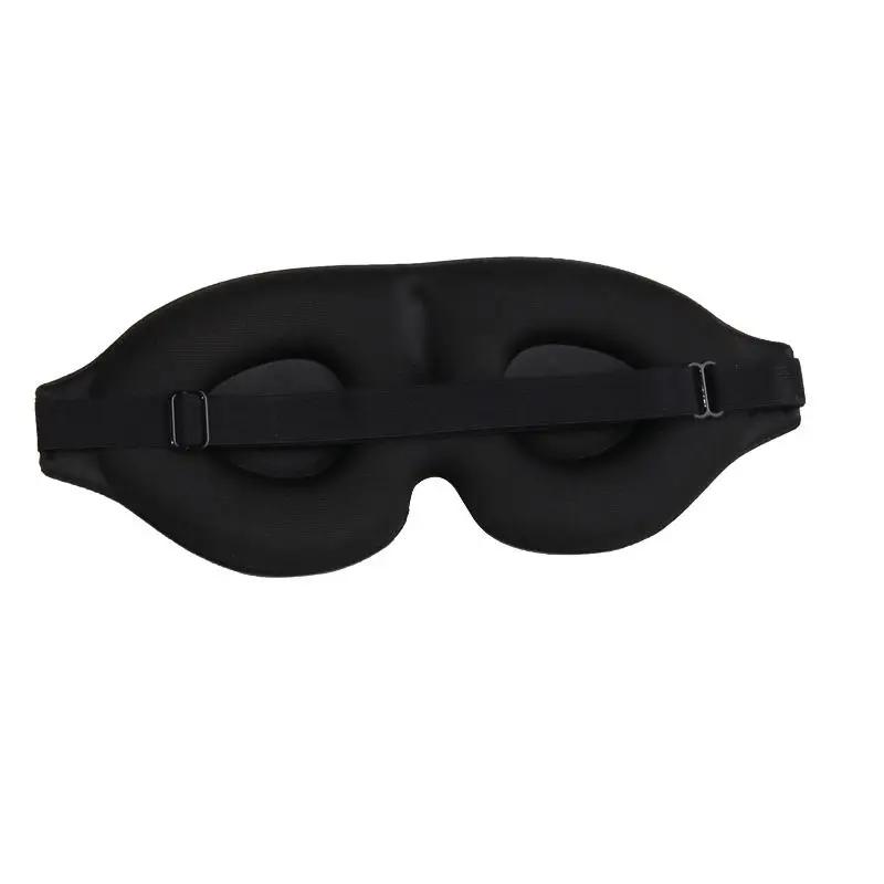 Adjustable 3D Eye Mask Black Sleep Mask for Men & Women Pressure-Free Breathable Light-Blocking Comfortable Eye Cover for Sleep