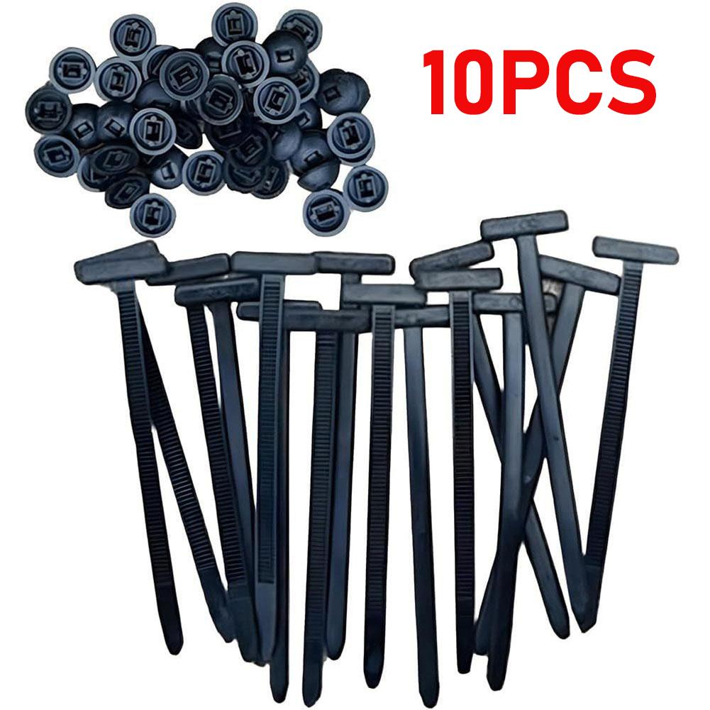 10-200pcs Nylon Cable Tie Buckle Self-Locking Zip Ties Holder with Pin And Button Multi-Purpose Cable Tie Tool for Car Repair