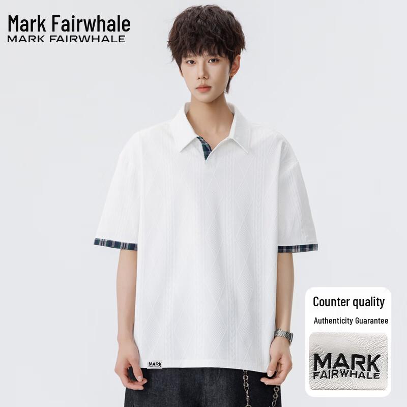 MARK FAIRWHALE Men s Loose Fit Polo T-Shirt XXL