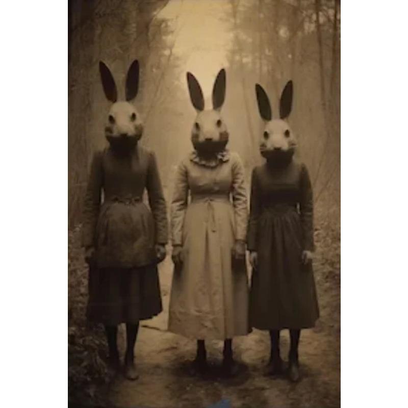 Dark Academia Art Grotesque Poster Prints Gothic Ghost Witch Monster Demon Devil Canvas Painting Wall Art Home Decor Unframed