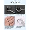 4pcs/Set Transparent Ring Sizer Adjuster, Invisible Coil Wrap Resizable Rings, Multiple Combinations Available
