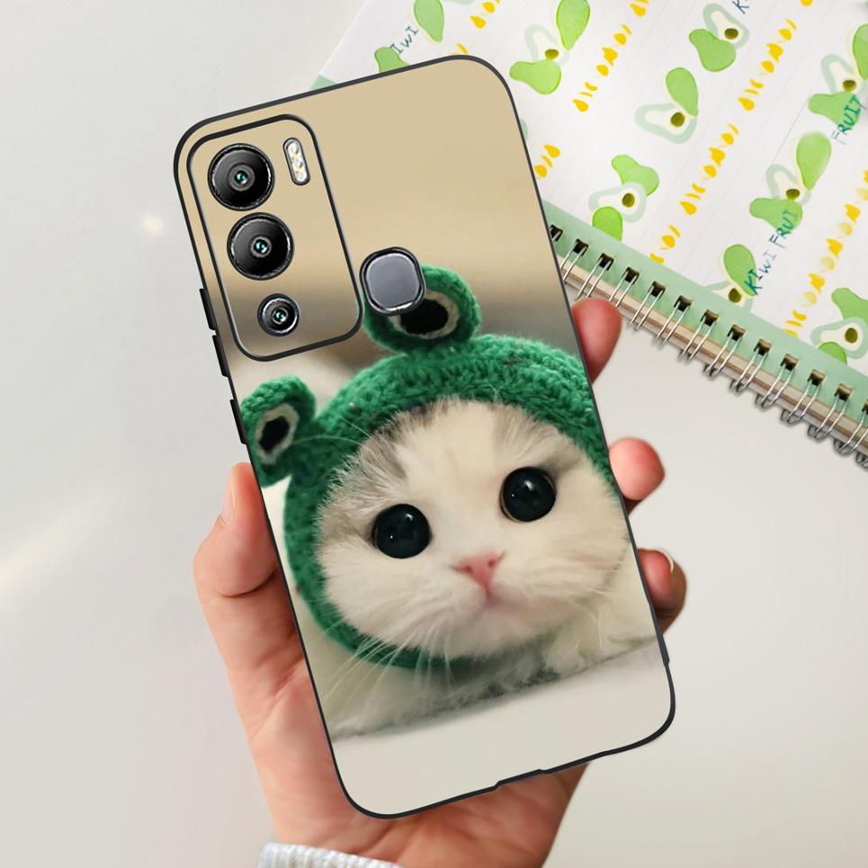 For Infinix Hot 12i Case Hot 12 12Play Cute Fashion Soft Silicone Back Cover For Infinix Hot12 Hot 12 Play NFC Phone Bumper Etui