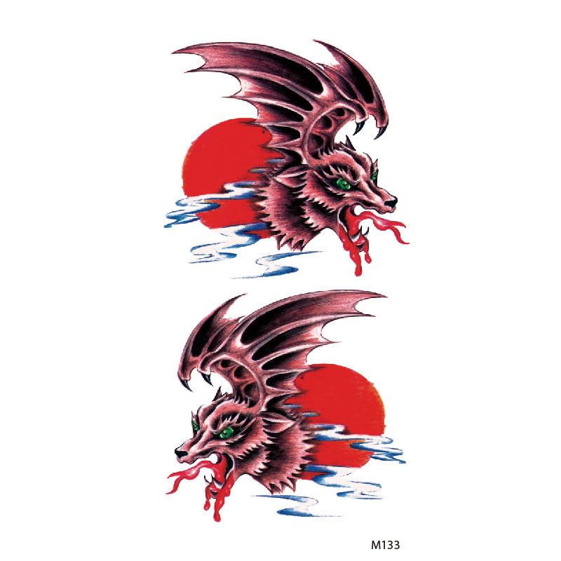 Customize Wolf Dragon Spider Scorpion Animal Temporary Tattoo Designs for Man