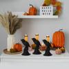 Realistic Black Crow Statue Glowing Candlestick Luminous Table Lamp Raven LED Candles  Bar