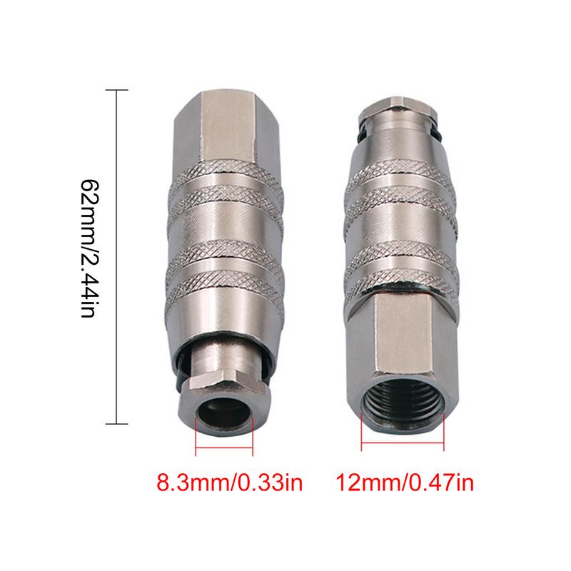Air Hose Connector Coupler Air Fitting Plug Air Hose Adapter Air Coupler Quick Connect Adapter Air Tool Fittings Air Compressor