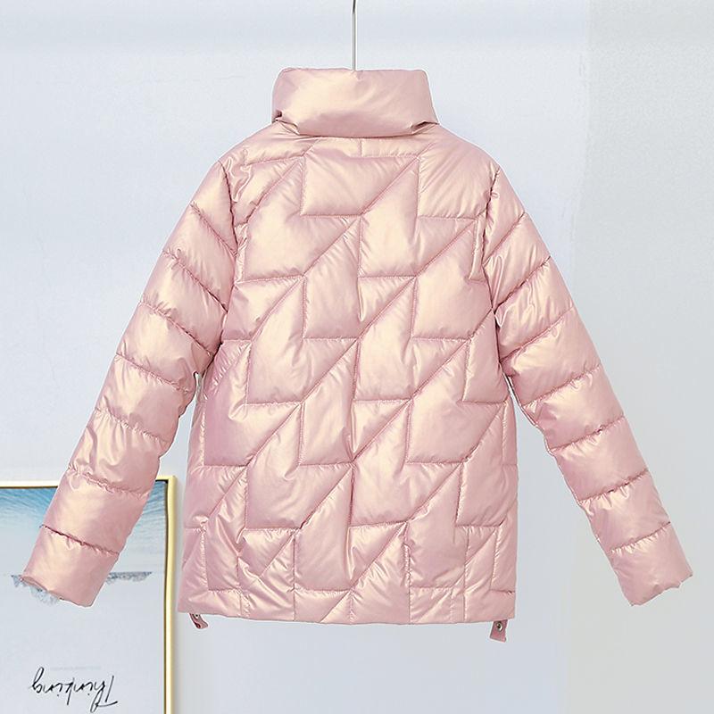 Cheap Loose Bright Face Cotton Padden Jacket Women Winter Coat Plus