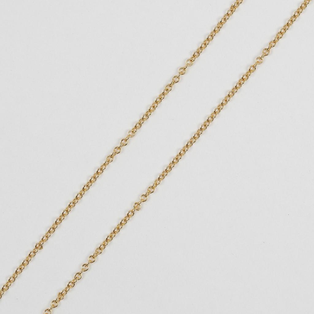TIFFANY&Co. Pave heart Necklace K18 yellow gold 2.6g Women Used