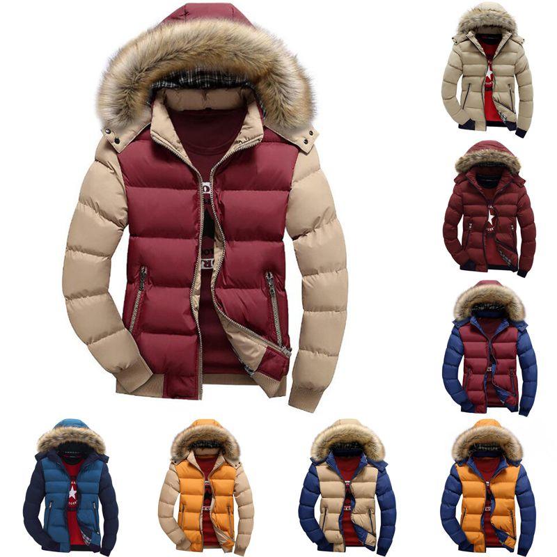 Padded Bubble Fur Hooded Coat Winter Warm Thick Puffer Quilted Jacket Parka**