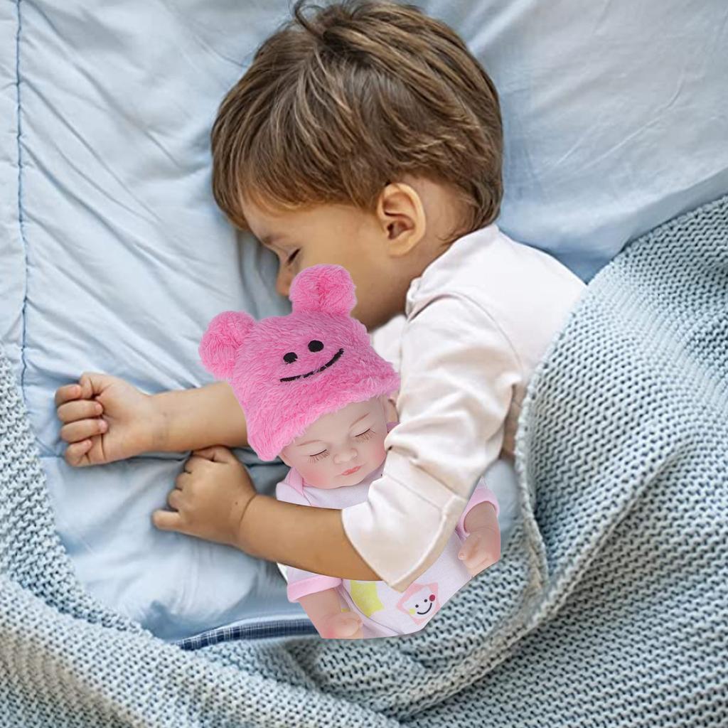 10in Newborn Baby Doll Set Washable Emulational Soft Vinyl Sleeping Baby Doll with Clothes Blanket