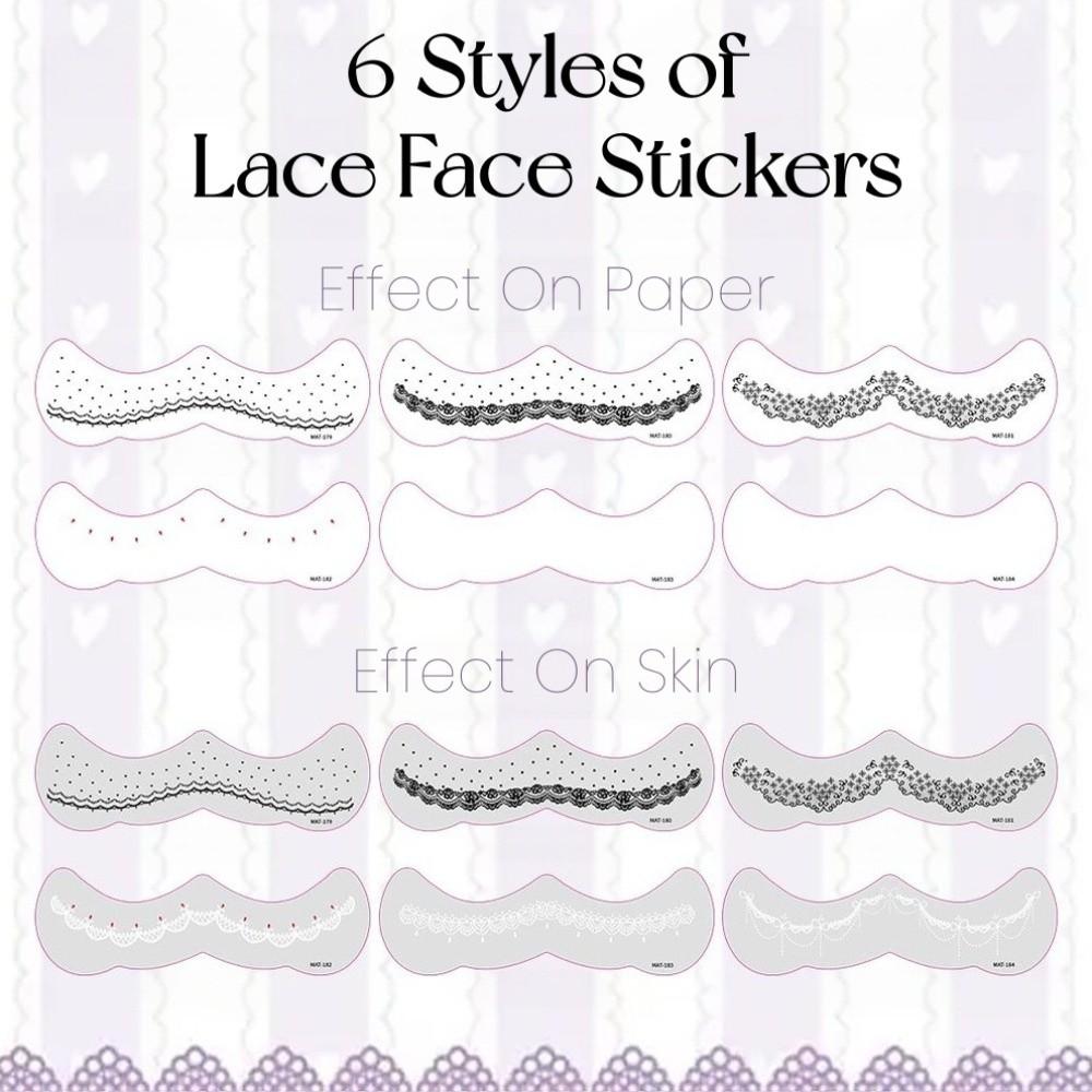 2 Sheets Long Lasting Vine Stickers Tattoo Stickers Waterproof Makeup Stickers Cosplay