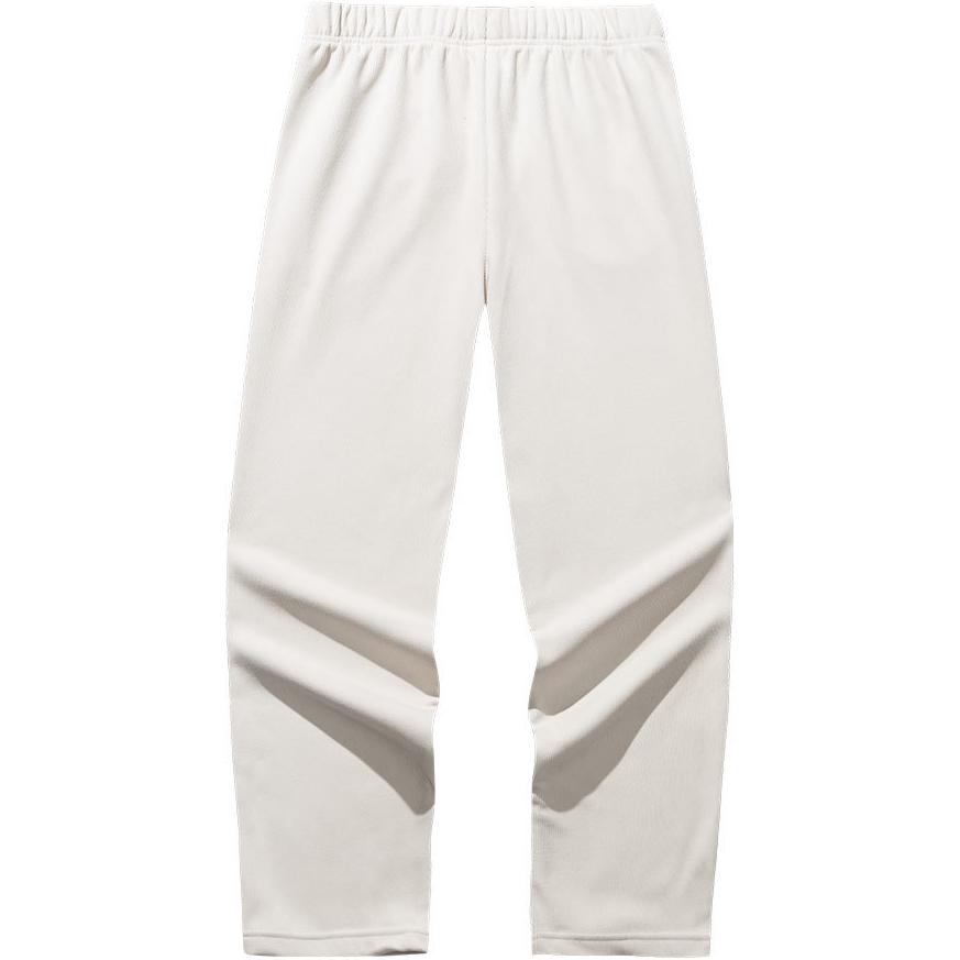 Anta Casual Fleece Lined Versatile Knitted Sports Pants Women bottoms White Tea 162517334R-2