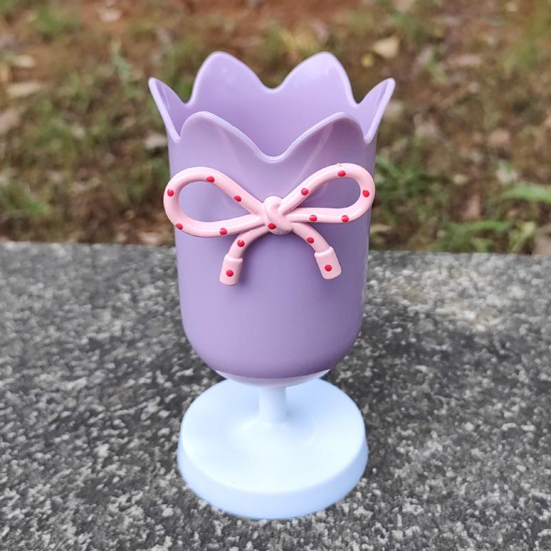 Romantischer Girly Tulpen Make-up- und Stiftehalter - Dekorativer Desktop-Aufbewahrungsbehälter
