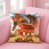 Classic Japanese Game MMonster Hunter Wilds Cushion Cover Pillow Case Soft Skin Friendly Fabric  Concealed Zipper